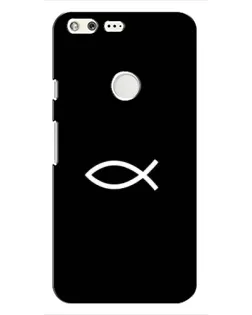 Чехол для Google Pixel с картинкой «Символ рыбы Jesus»