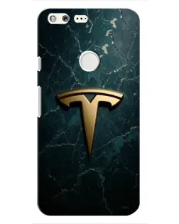 Чохол для Google Pixel з картинкою «Мармурова Tesla Gold»
