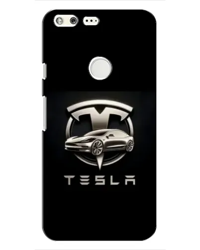 Чохол для Google Pixel з картинкою «Tesla — срібне авто»