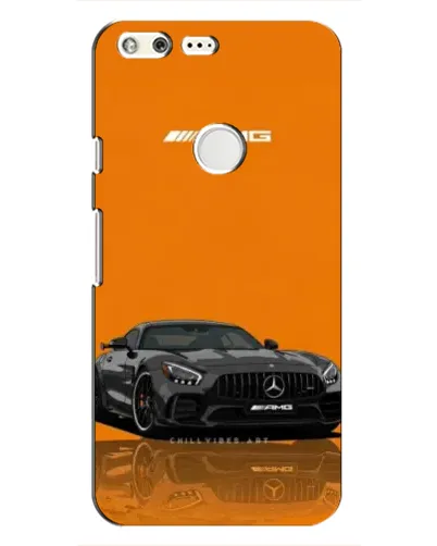 Чохол для Google Pixel з картинкою «Помаранчевий Mercedes AMG»