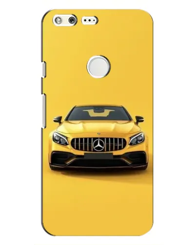 Чохол для Google Pixel з картинкою «Жовтий Mercedes GT»