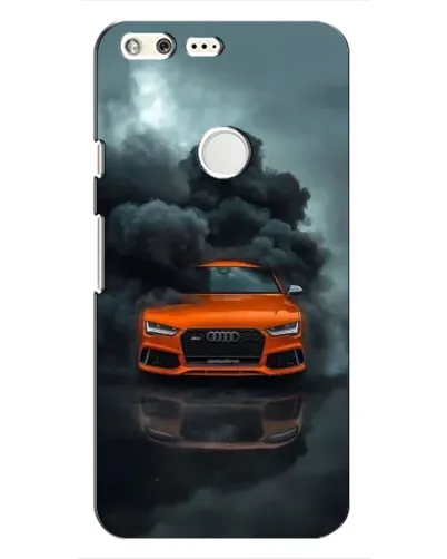 Чохол для Google Pixel з картинкою «Audi у хмарах диму»