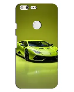 Чохол для Google Pixel з картинкою «Салатовий Lamborghini Huracan»