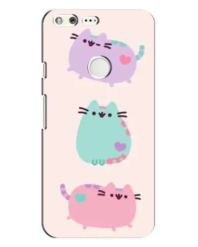 Чохол для Google Pixel з картинкою «Pusheen тріо»
