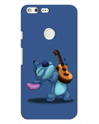 Чехол для Google Pixel с картинкой «Стич с укулеле»