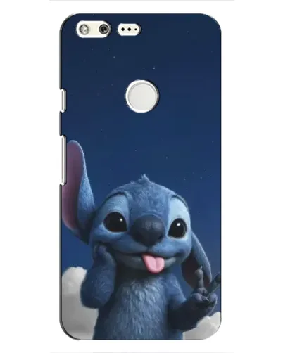 Чехол для Google Pixel с картинкой «Стич в облаках»