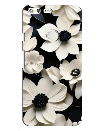Чохол для Google Pixel з картинкою «Об'ємні білі квіти»