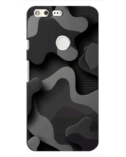 Чехол для Google Pixel с картинкой «Темный абстрактный камуфляж»
