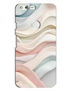 Чехол для Google Pixel с картинкой «Пастельные нежные волны»