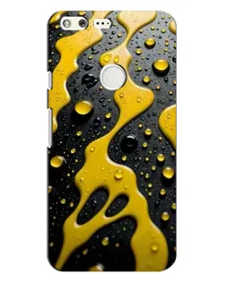 Чехол для Google Pixel с картинкой «Жидкое желтое золото»