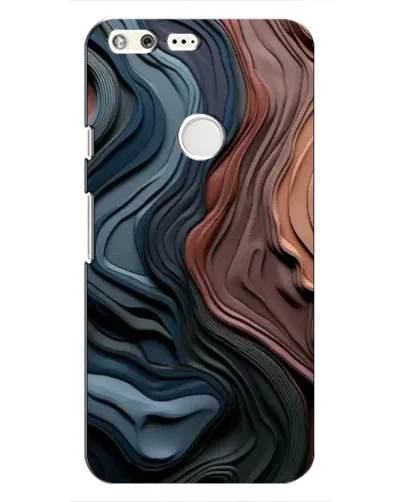 Чехол для Google Pixel с картинкой «Цветные волны каньона»