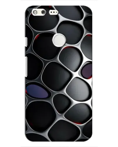 Чехол для Google Pixel с картинкой «Объемная темная решетка»