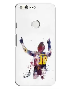 Чохол для Google Pixel з картинкою «Акварельний Мессі Барселона»