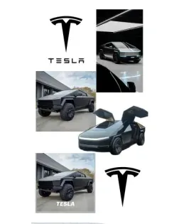 Чохол для Google з картинкою «Колаж Cybertruck Tesla»