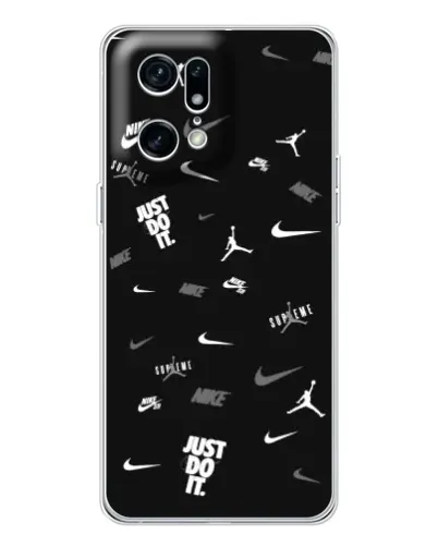 Чехол для HMD Fuse с картинкой «Nike Black Pattern»