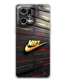 Чехол для HMD Fuse с картинкой «Золотой Nike на металле»