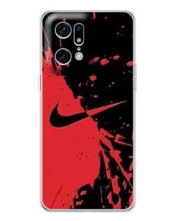 Чехол для HMD Fuse с картинкой «Красные брызги Nike»