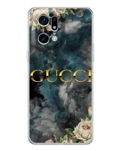 Чехол для HMD Fuse с картинкой «Абстрактные цветы Gucci»