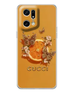Чохол для HMD Fuse з картинкою «Gucci — золоті метелики»