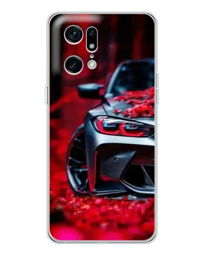 Чехол для HMD Fuse с картинкой «Спортивная BMW и цветы»
