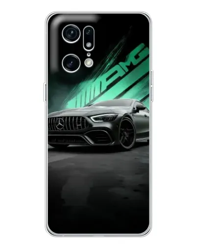 Чехол для HMD Fuse с картинкой «Темный Mercedes AMG»