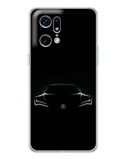 Чехол для HMD Fuse с картинкой «Mercedes — силуэт авто»