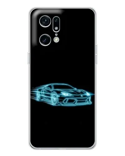 Чехол для HMD Fuse с картинкой «Неоновый контур Lamborghini»