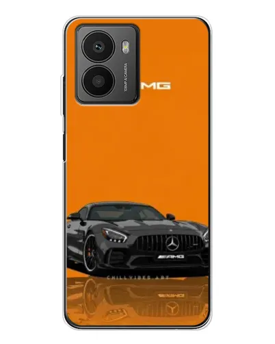 Чехол для HMD Fusion с картинкой «Оранжевый Mercedes AMG»