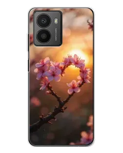 Чехол для HMD Fusion с картинкой «Розовый цвет сердце на фоне заката»