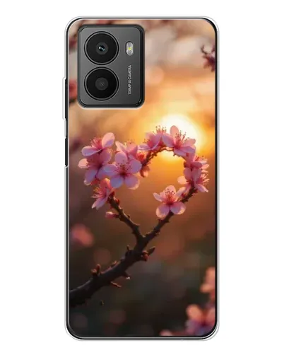Чехол для HMD Fusion с картинкой «Розовый цвет сердце на фоне заката» Чехол для HMD Fusion с картинкой «Розовый цвет сердце на фоне заката»