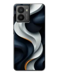 Чехол для HMD Fusion с картинкой «Объемные черно-белые ленты»