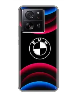Чехол для HMD Pulse 2 Pro с картинкой «Логотип BMW и неоновые дуги»