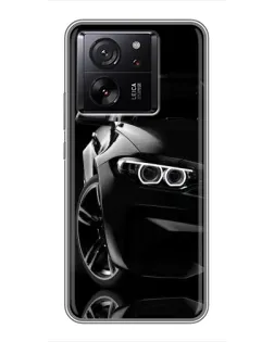 Чехол для HMD Pulse 2 Pro с картинкой «Черная BMW — профиль»