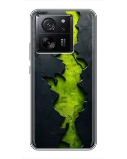 Чехол для HMD Pulse 2 Pro с картинкой «Салатовый разлом скалы»