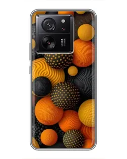 Чехол для HMD Pulse 2 Pro с картинкой «Объемные оранжевые сферы»