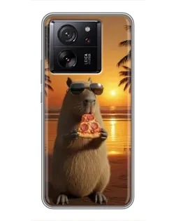 Чехол для HMD Pulse 2 Pro с картинкой «Капибара с пиццей»
