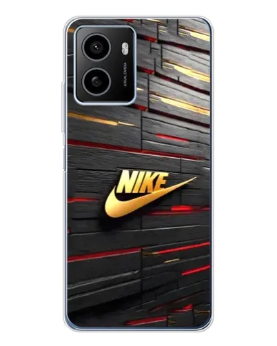 Чехол для HMD Pulse Plus с картинкой «Золотой Nike на металле»