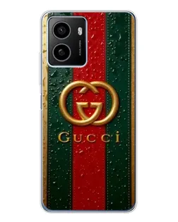 Чехол для HMD Pulse Plus с картинкой «Gucci — фирменная полоса и золото» Чехол для HMD Pulse Plus с картинкой «Gucci — фирменная полоса и золото»