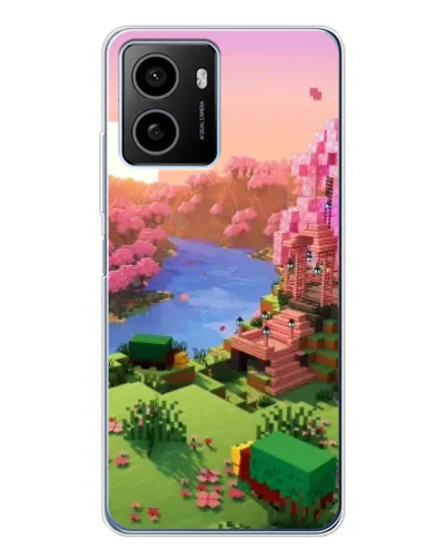 Чехол для HMD Pulse Plus с картинкой «Розовое дерево Minecraft»