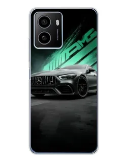 Чохол для HMD Pulse Plus з картинкою «Темний Mercedes AMG»