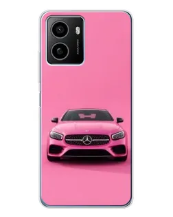Чохол для HMD Pulse Plus з картинкою «Рожевий Mercedes AMG»