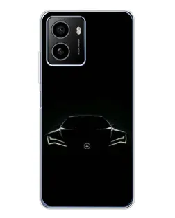 Чохол для HMD Pulse Plus з картинкою «Mercedes — силует авто»