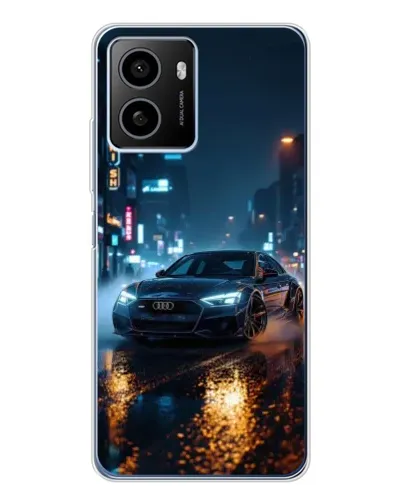 Чохол для HMD Pulse Plus з картинкою «Нічне місто та Audi»