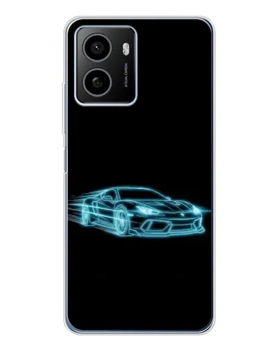 Чохол для HMD Pulse Plus з картинкою «Неоновий контур Lamborghini»