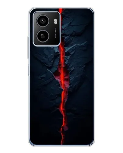 Чехол для HMD Pulse Plus с картинкой «Kрасная лавовая трещина»
