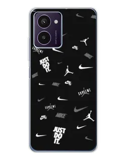 Чохол для HMD Pulse Pro з картинкою «Nike Black Pattern» Чохол для HMD Pulse Pro з картинкою «Nike Black Pattern»