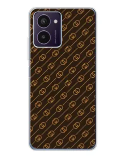 Чохол для HMD Pulse Pro з картинкою «Gucci — золоті діагоналі»