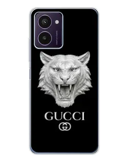 Чохол для HMD Pulse Pro з картинкою «Gucci — срібний лев»