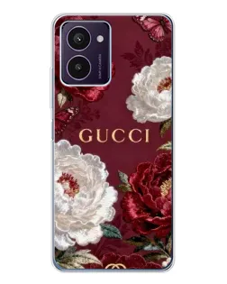 Чохол для HMD Pulse Pro з картинкою «Gucci — бордові троянди»