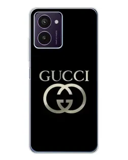 Чохол для HMD Pulse Pro з картинкою «Gucci — золото на чорному»